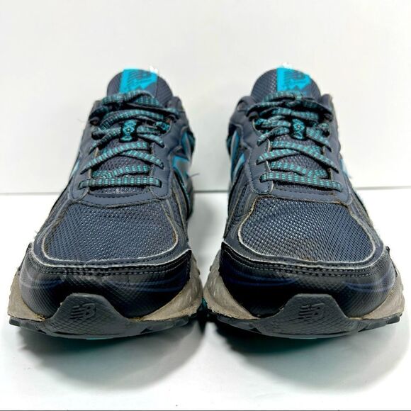 New Balance Womens 410 V5 Trail Running Grey Blue Shoes 9 - Picture 2 of 13
